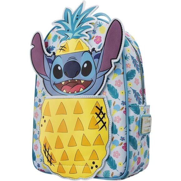 NWT Loungefly Peekaboo Stitch Pineapple Mini Backpack main image 7